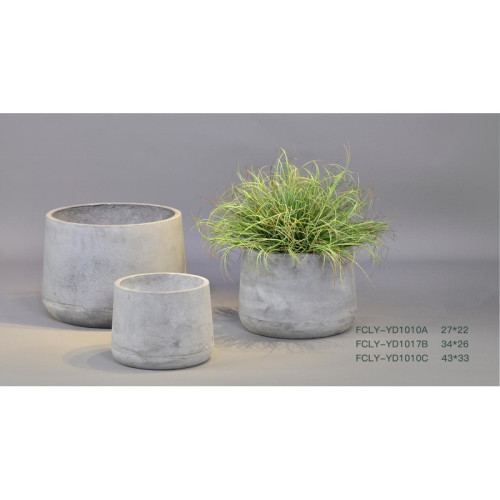 Concrete Cylinder Planter - FCLY-YD1010