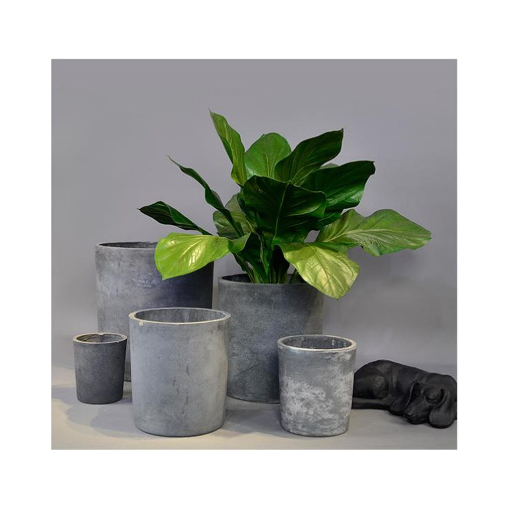 Cylindrical Cement Planter - FCLY-YD1017