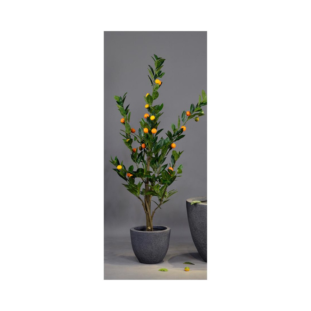 Rounded Dark Cement Planter - XMYYH-GA30-139