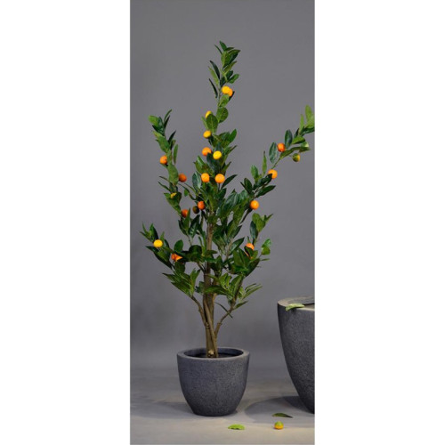 Rounded Dark Cement Planter - XMYYH-GA30-139