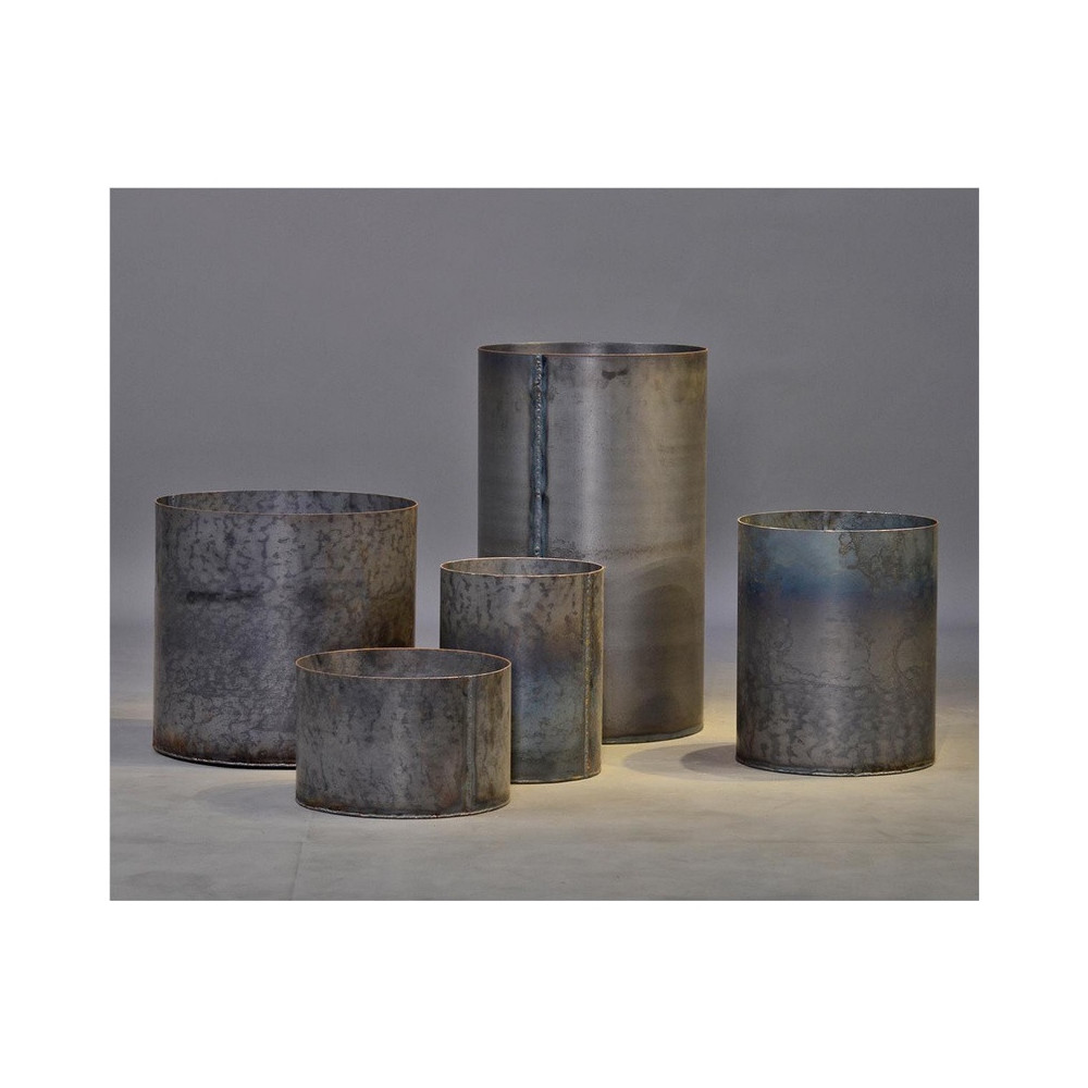 Metallic Cylindrical Planter - NFHQ-1002