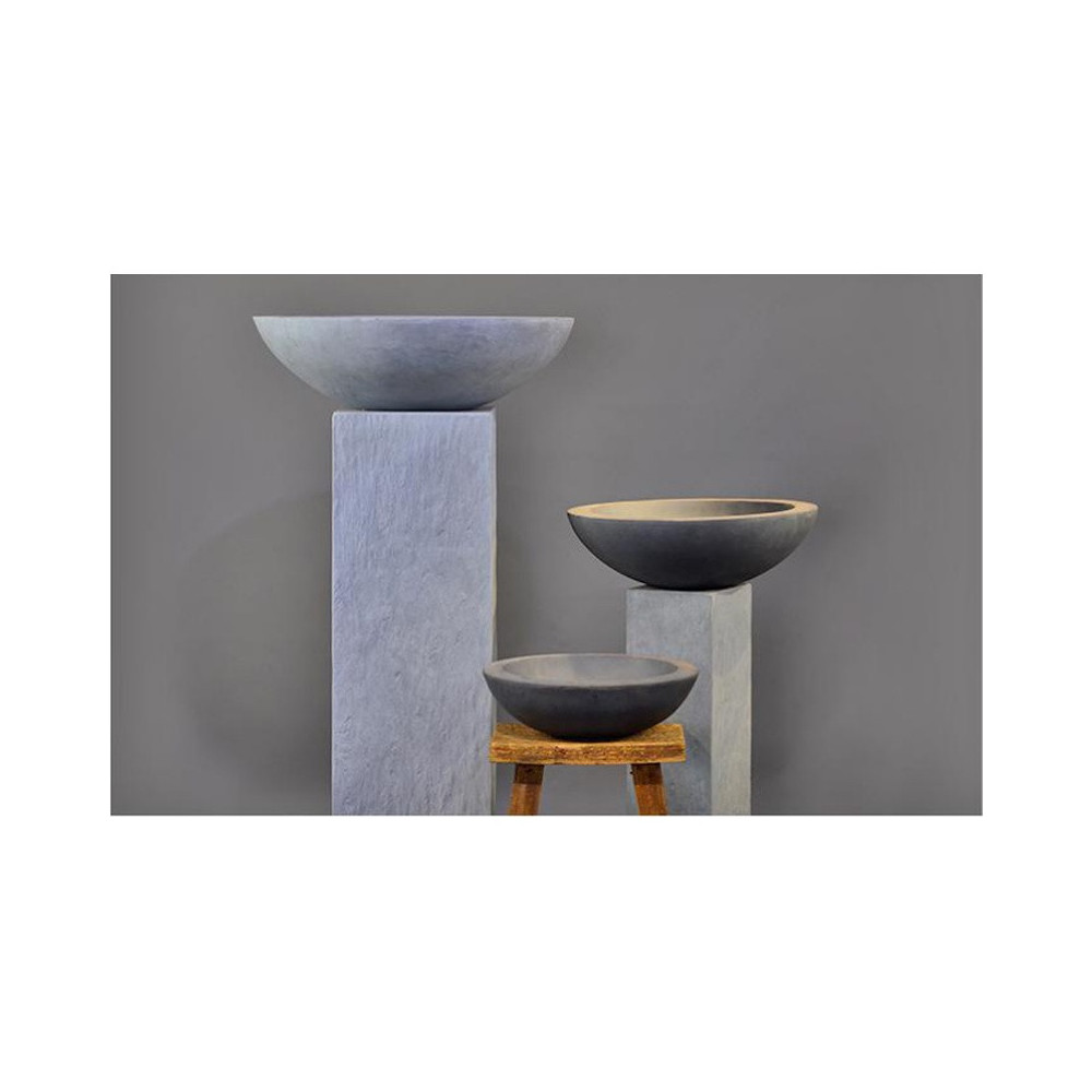 Bowl Pedestal Cement Planter - GA30-247