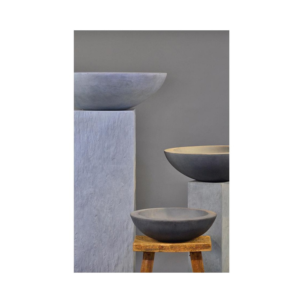 Bowl Pedestal Cement Planter - GA30-247