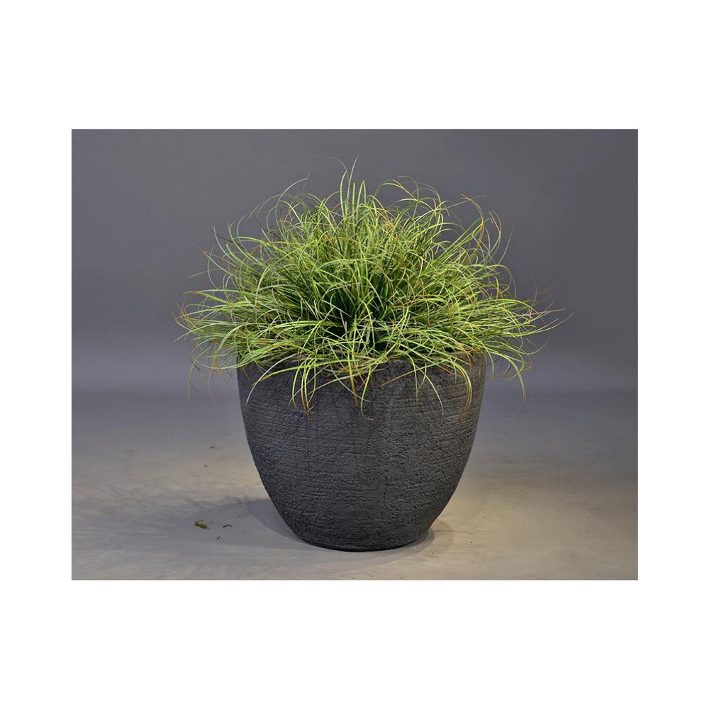 Black Textured Cement Planter - GA30-810
