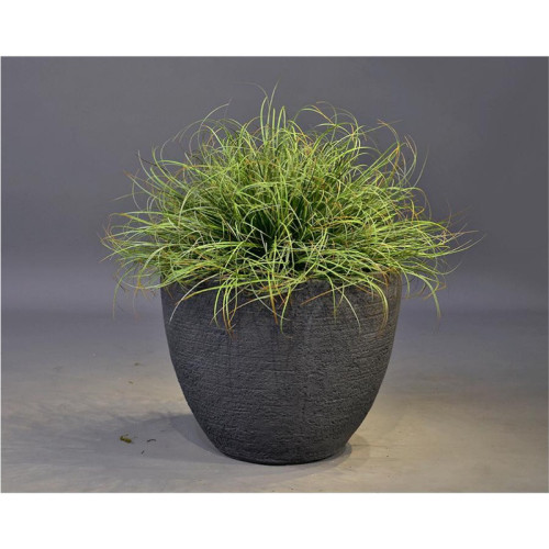 Black Textured Cement Planter - GA30-810