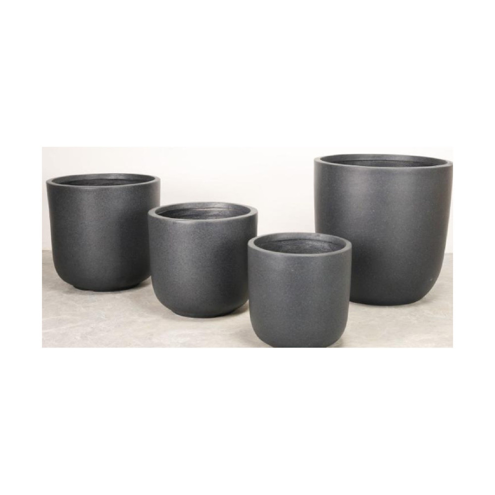 Classic Tall Cement Pot - Dark | NF25-373068-A+
