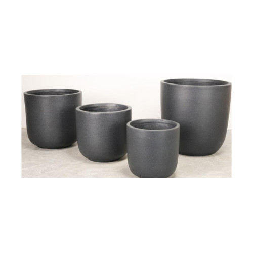 Classic Tall Cement Pot - Dark | NF25-373068-A+