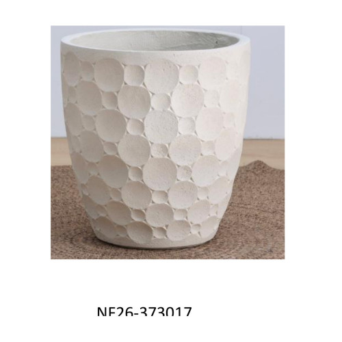 Honeycomb Textured Cement Pot | NF26-373017