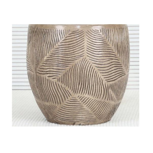 Leaf Pattern Cement Pot | NF26-373005-A