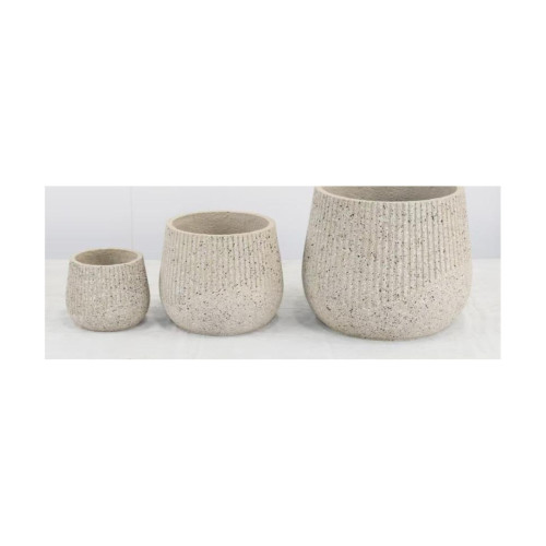 Speckled Textured Cement Pot | NF25-373005-A