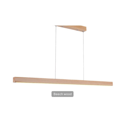 Square Solid Wood Linear Light | YNT