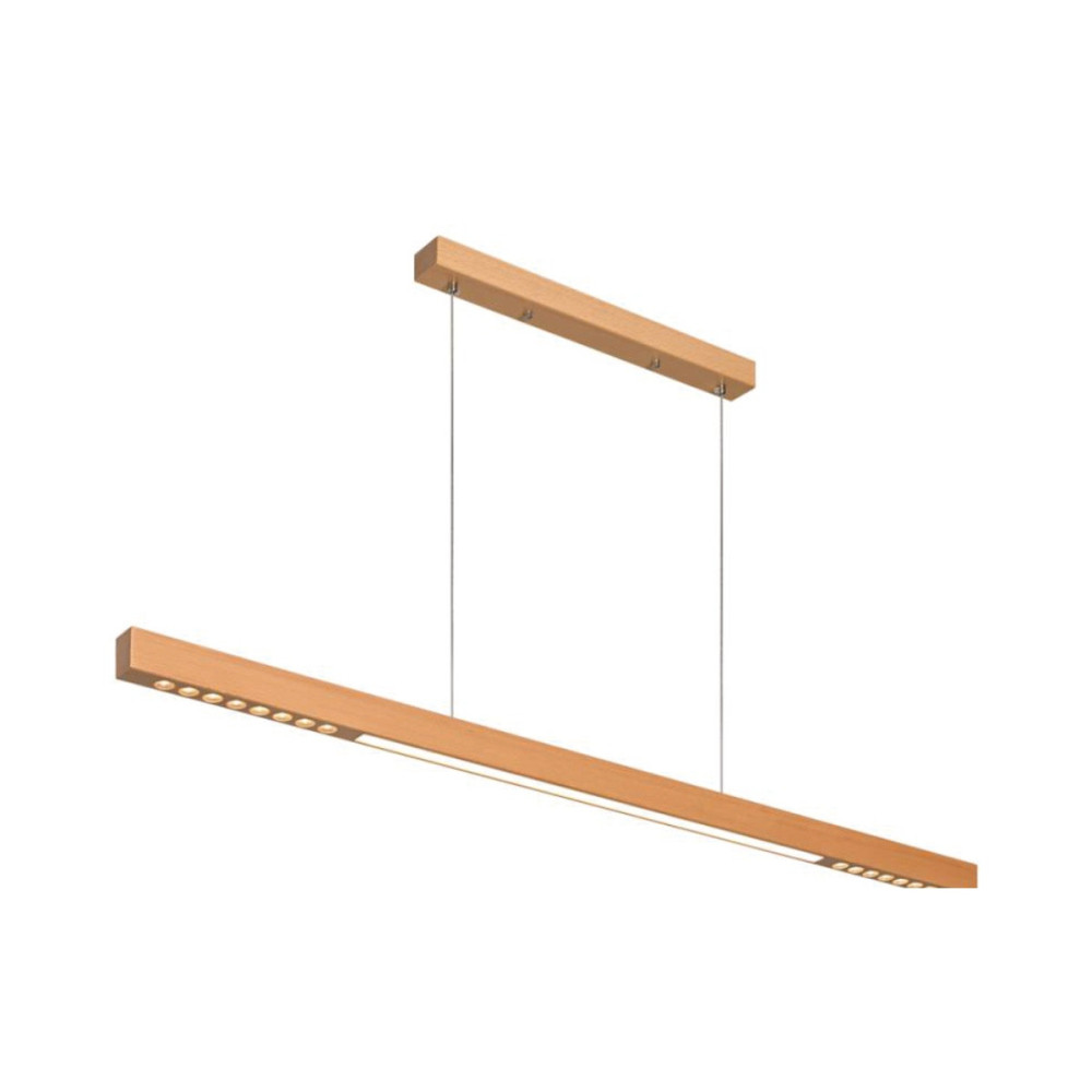 Square with Grille Solid Wood Linear Light | YNT