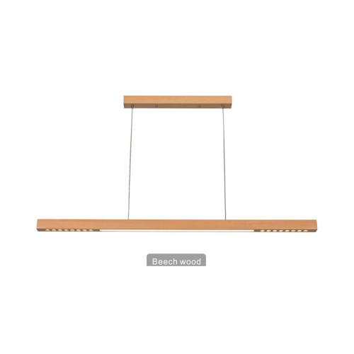Square with Grille Solid Wood Linear Light | YNT