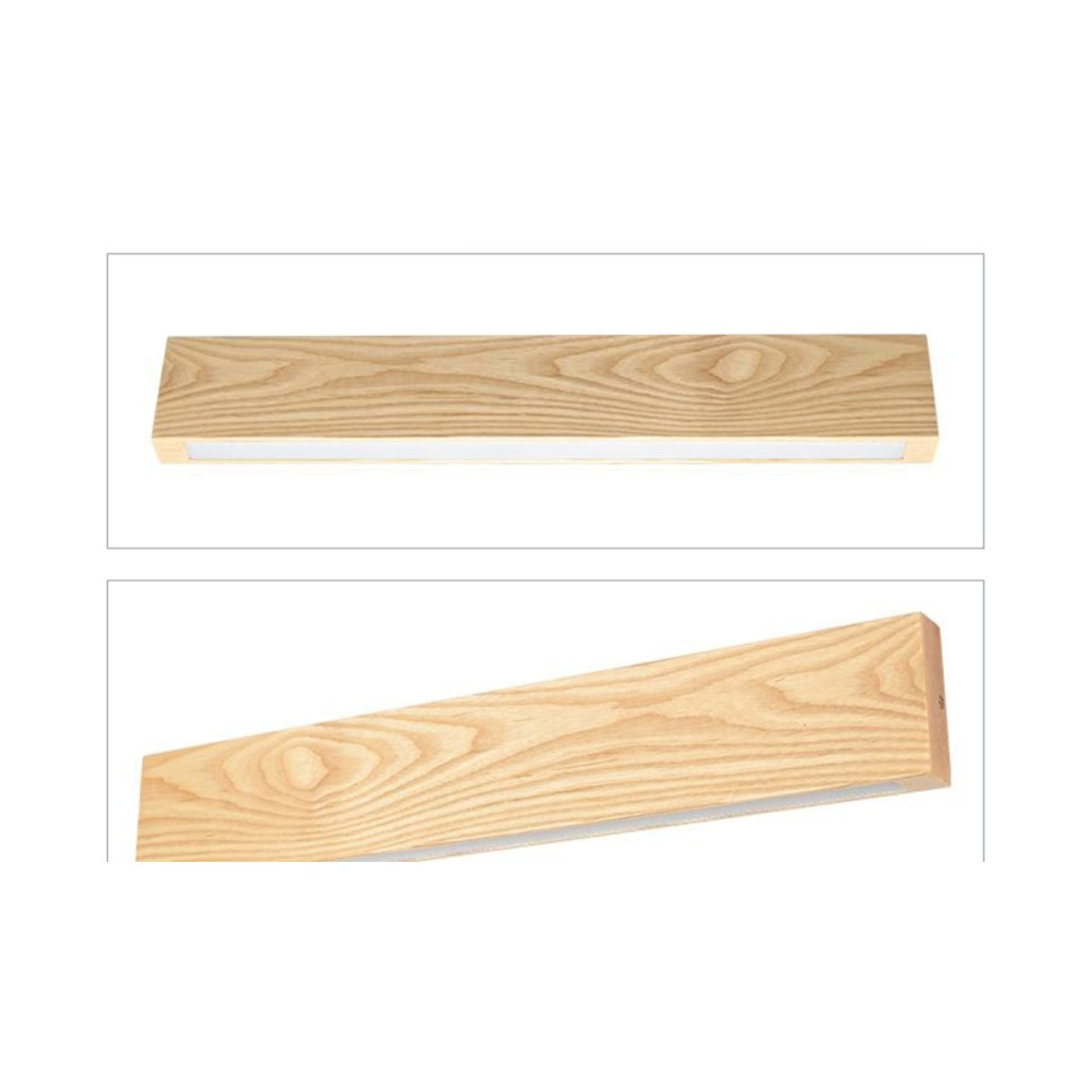 Rectangular Solid Wood Wall Light | YNT