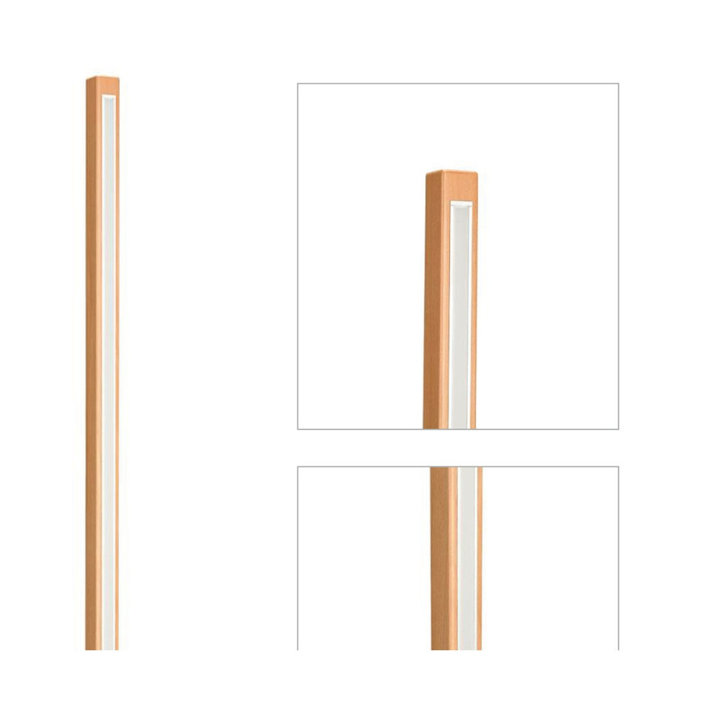 Square Solid Wood Floor Light | YNT