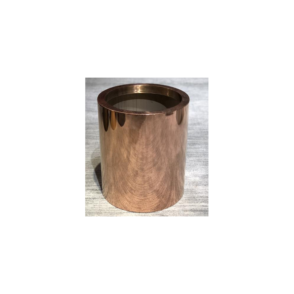 Textured Cylindrical Metal Planter - NF23-429038
