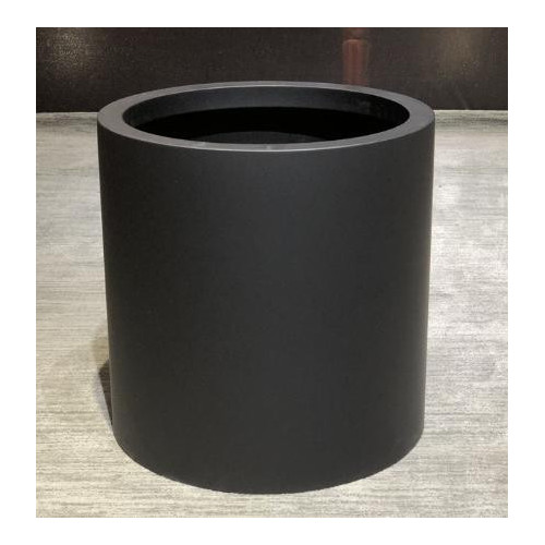 Dark Cylindrical Metal Planter - NF23-429028