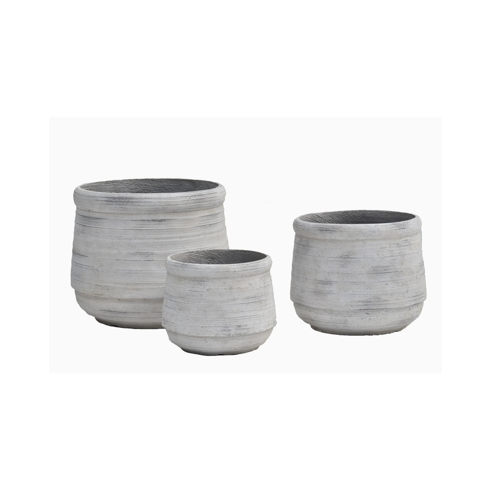 Rounded Rim Cement Planter | Nifloral