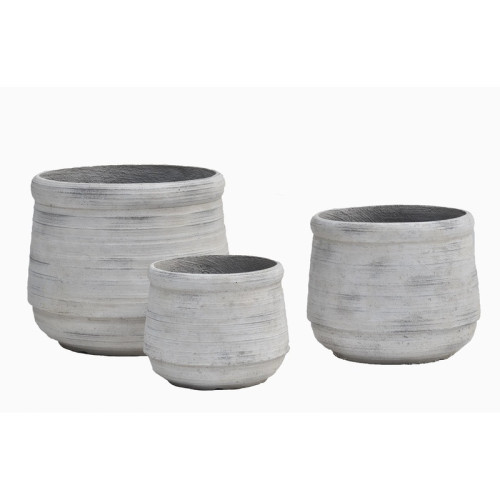 Rounded Rim Cement Planter | Nifloral