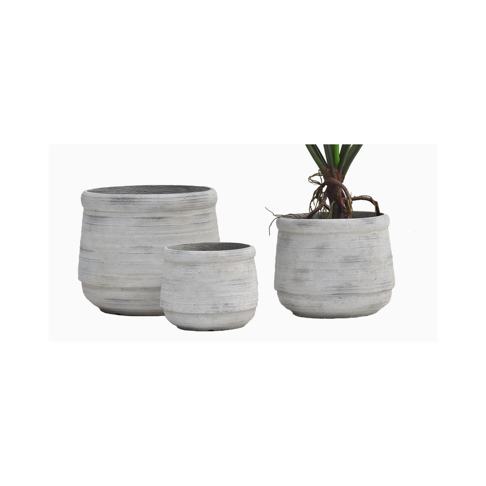 Rounded Rim Cement Planter | Nifloral