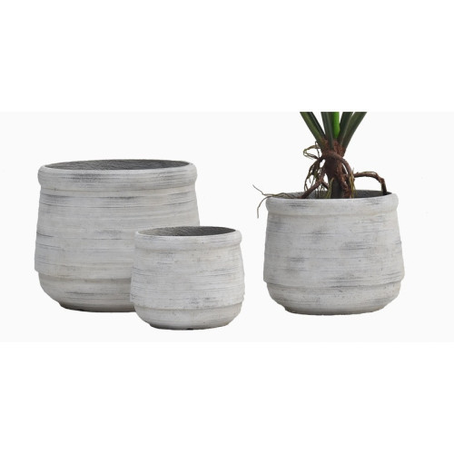Rounded Rim Cement Planter | Nifloral