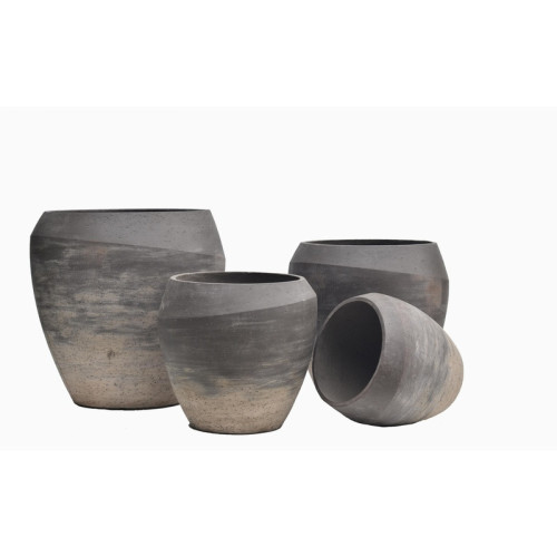 Low Rounded Cement Planter | Nifloral