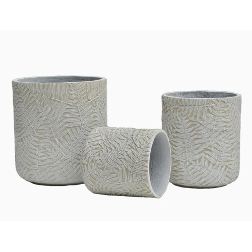 Smooth Cylindrical Cement Planter | Nifloral