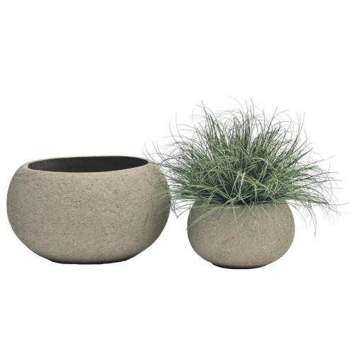 Low Oval Cement Planter | Nifloral