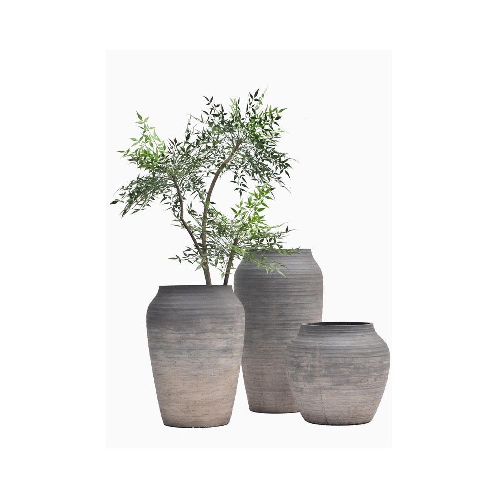 Tall Tapered Cement Planter | Nifloral