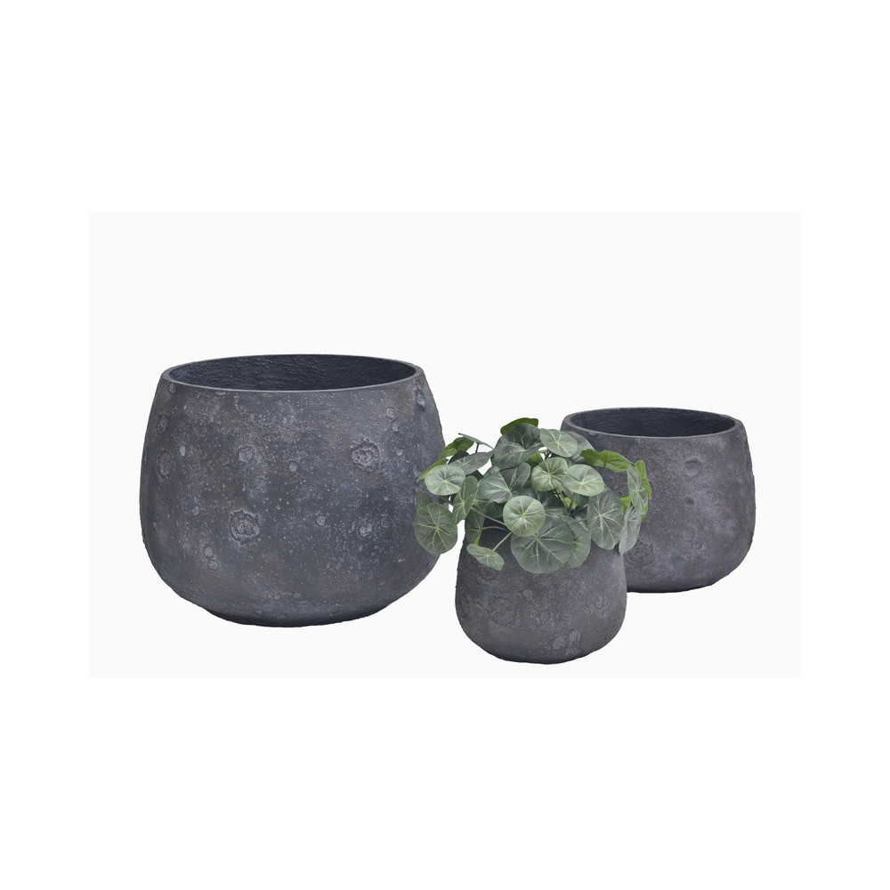 Wide Rounded Cement Planter | Nifloral